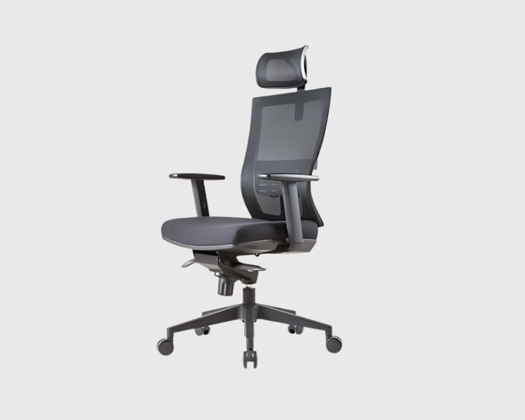 Ergonomic Office Chair with Adjustable Headrest & Lumbar Support