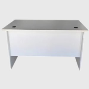 Luxurious White Office Desk with Storage Drawers