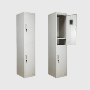STEEL TWO TIER LOCKER – Grey Color