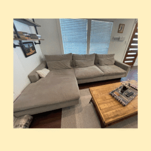 West Elm Harmony Sectional Sofa – Luxurious Velvet Upholstery