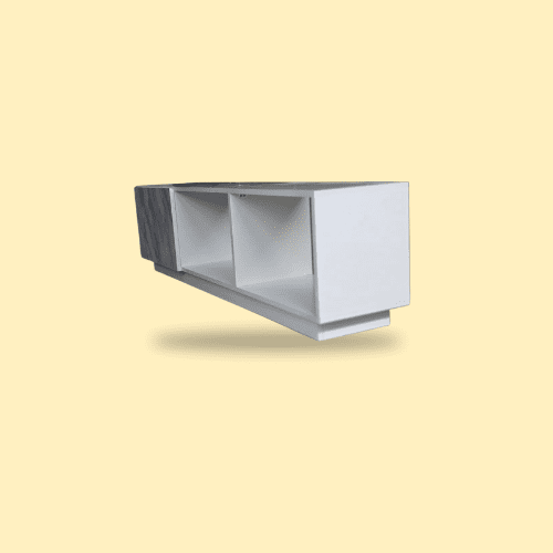 Modern White TV Cabinet in Abu Dhabi