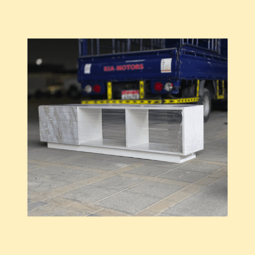 Modern White & Grey TV Cabinet