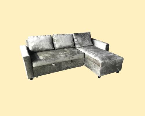 Used storage sofa bed in Abu Dhabi with pull-out design