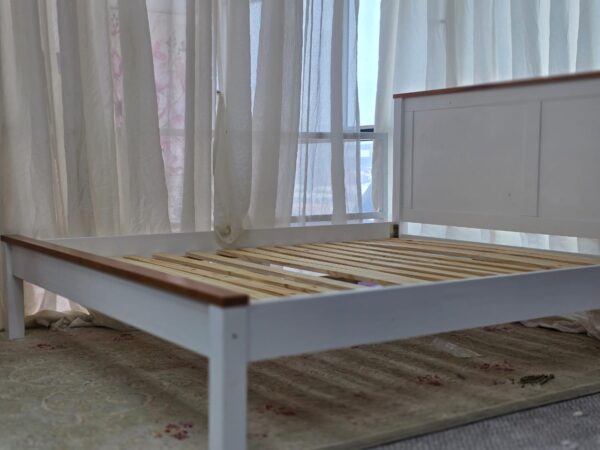 Stylish Wooden Bed Frame Abu Dhabi with durable slat support