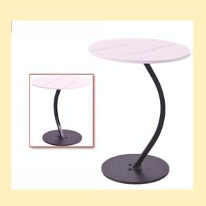 The Modern White Round Side Table Abu Dhabi is the ideal solution for anyone who values contemporary design and practicality