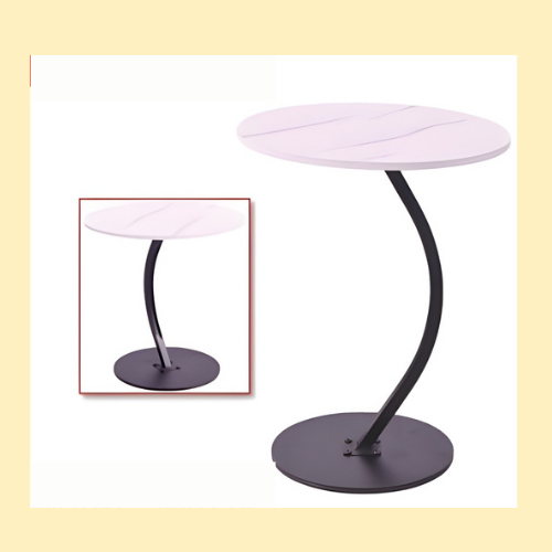 The Modern White Round Side Table Abu Dhabi is the ideal solution for anyone who values contemporary design and practicality