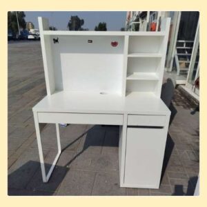 White Wooden Study Table in Abu Dhabi – Strong & Spacious