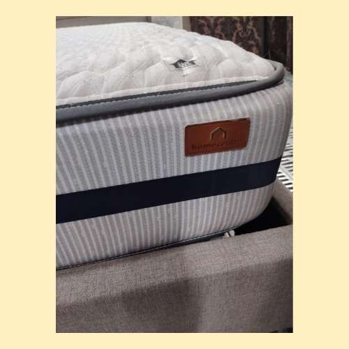 Home Centre used bed Abu Dhabi with upholstered headboard