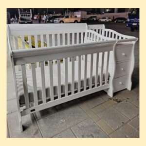 Convertible Baby Cot with Storage Drawers in Abu Dhabi | Baby Furniture UAE