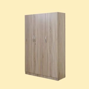 Wooden 3 door wardrobe Abu Dhabi for bedroom storage