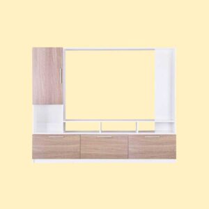 Smart & Stylish Modern Living Room Wall Unit in Abu Dhabi