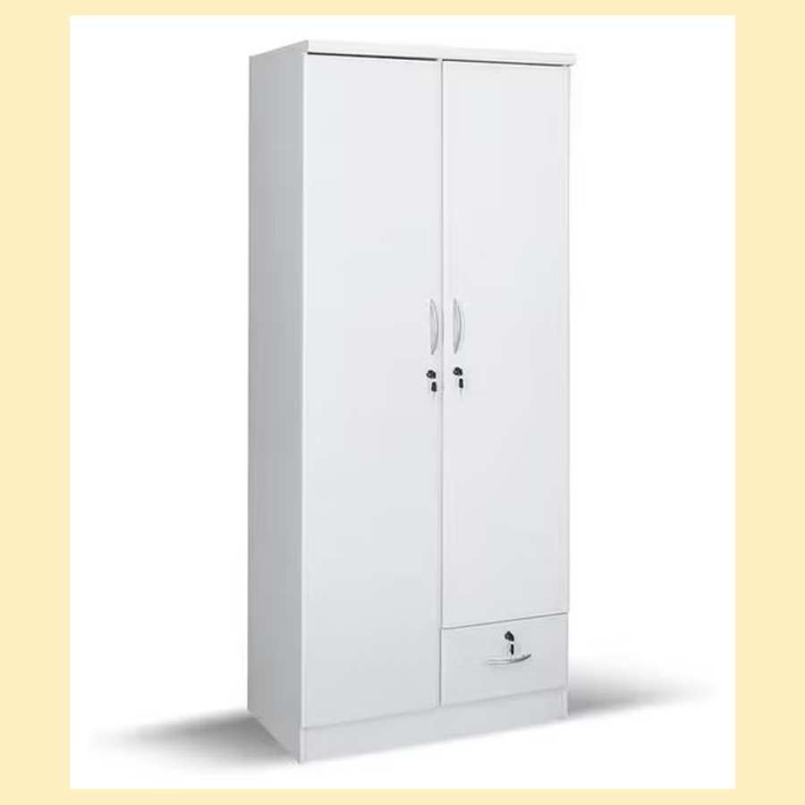 Used 2-door cabinet with 2 drawers modern storage furniture