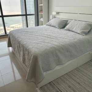 Used Bed with Mattress & Side Tables for Sale in Abu Dhabi | Modern Bedroom Set
