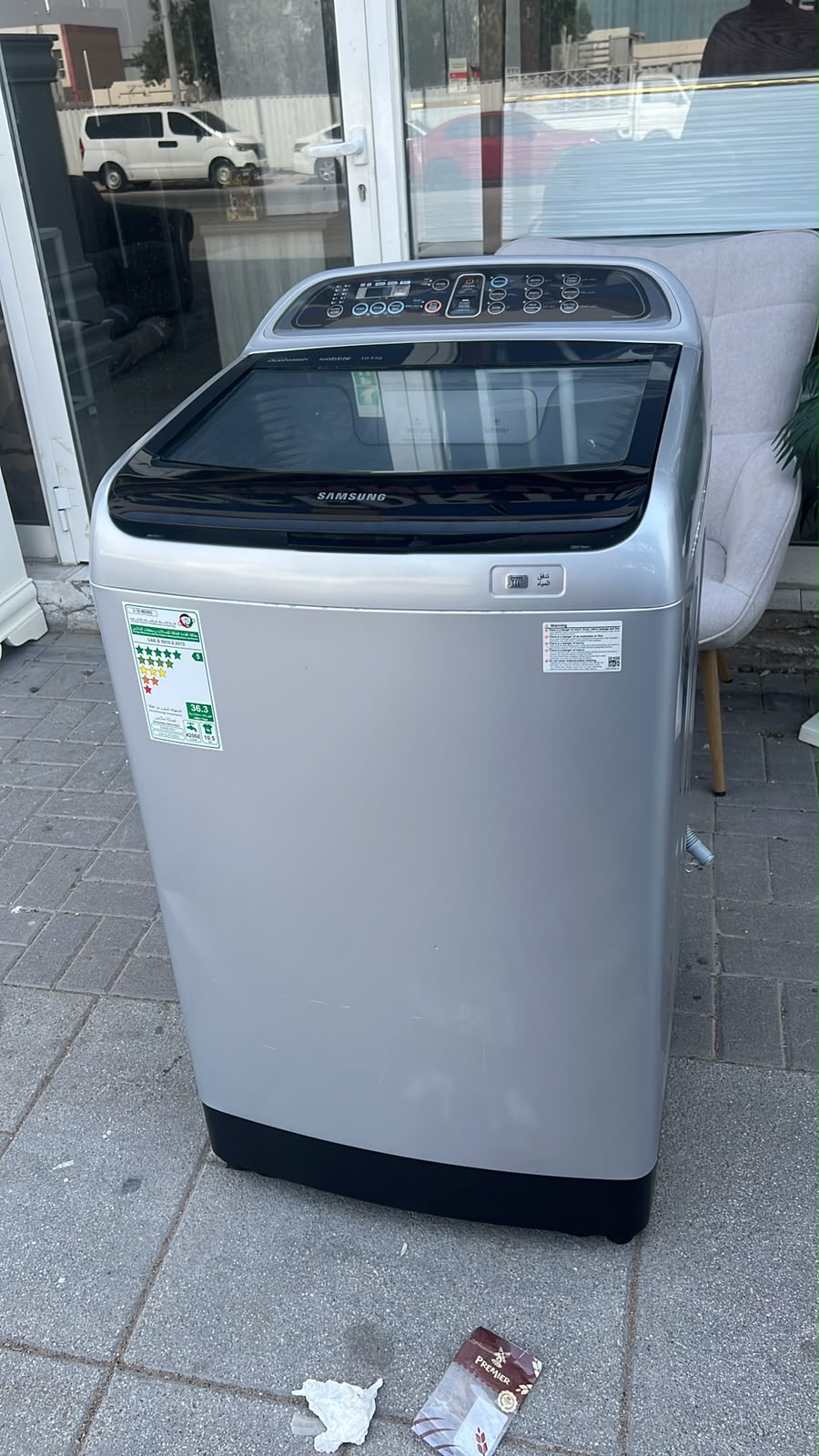 Used Samsung 10.5 KG top load washing machine for sale in Abu Dhabi
