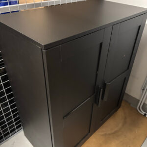 IKEA BRIMNES Black 2-Door Storage Cabinet in Abu Dhabi | Used Furniture Abu Dhabi